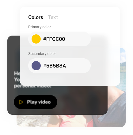 Vidgreets Design tool